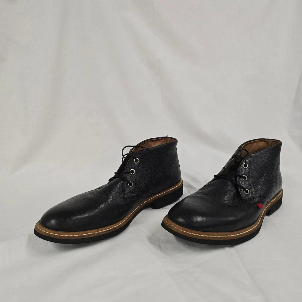 Marc Joseph New York Mens Black Leather Chukka Boots Handcrafted in Brazil‎